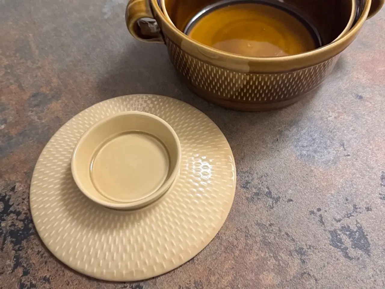 Billede 3 - Vintage Stavangerflint "Flamingo" serveringsfad 