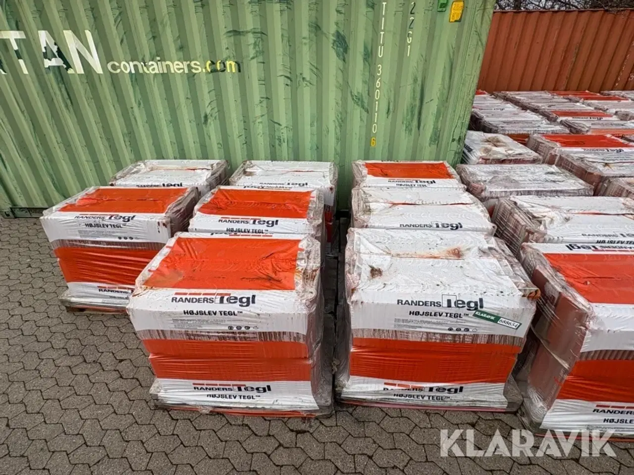 Billede 12 - Teglsten 26 paller a 210 styk Randers Tegl stor Hillerød fals rød