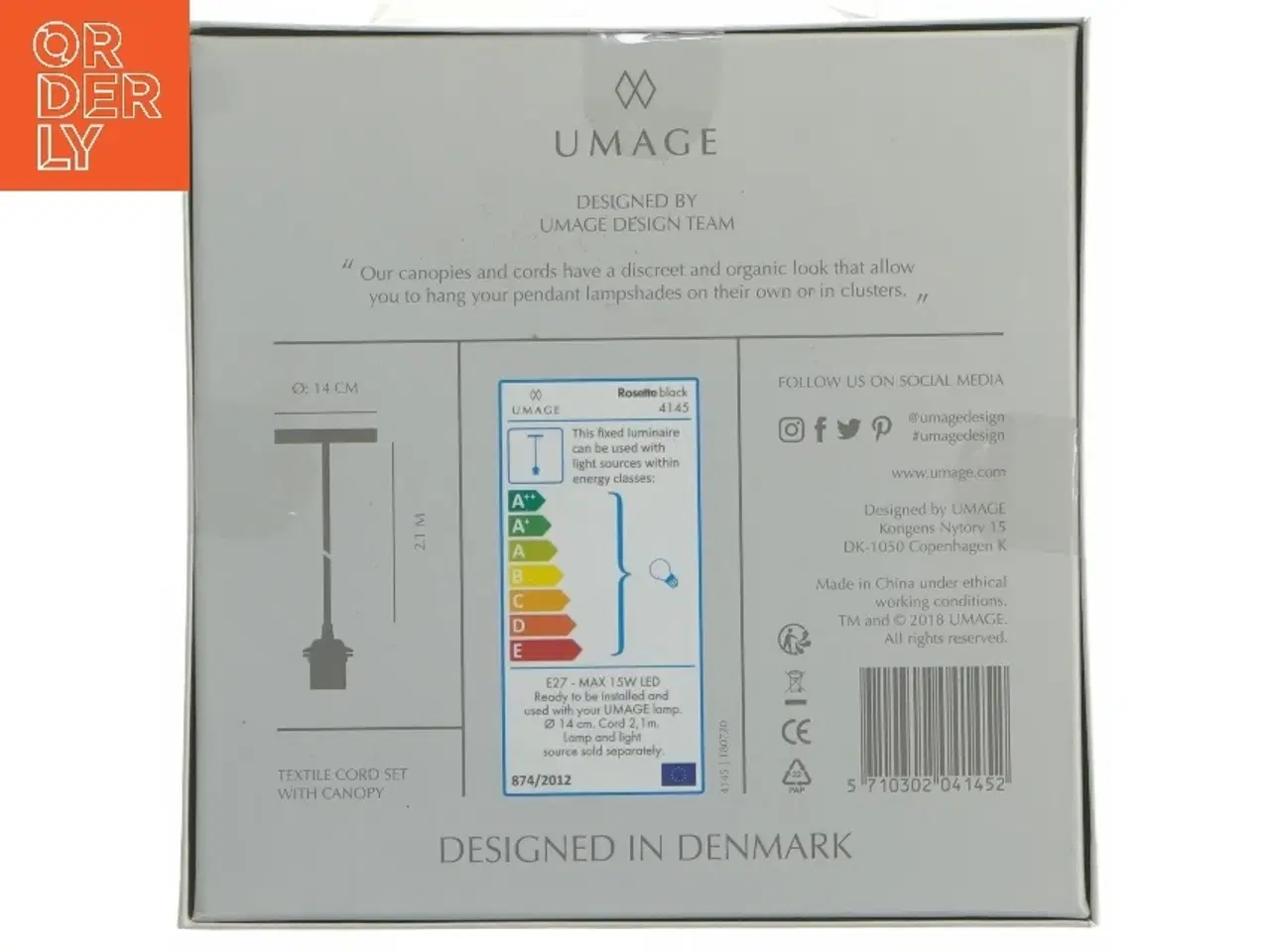 Billede 2 - Tekstilledning med baldakin fra Umage (str. Ø 14 cm)