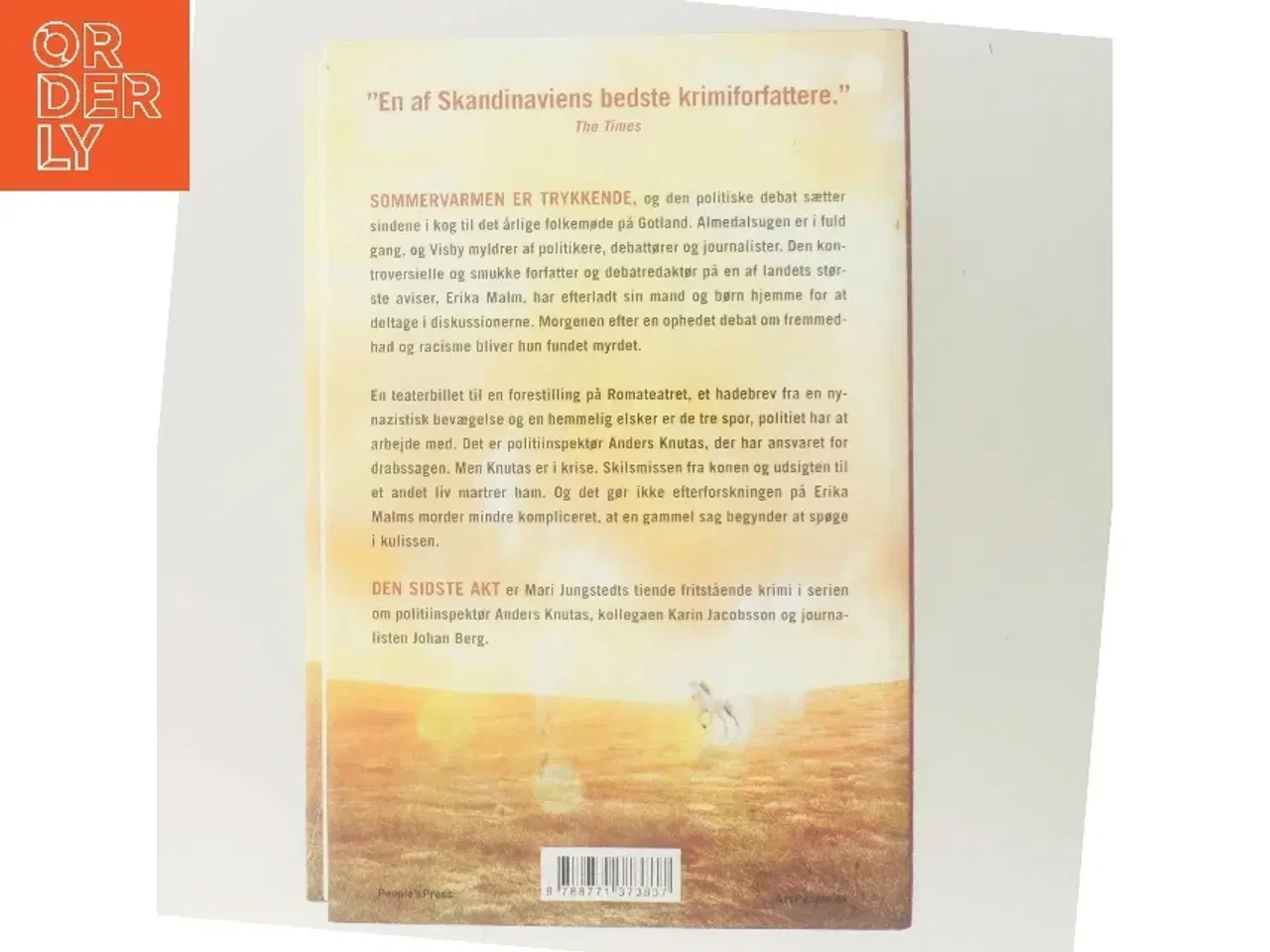 Billede 3 - Den sidste akt : kriminalroman af Mari Jungstedt (Bog)