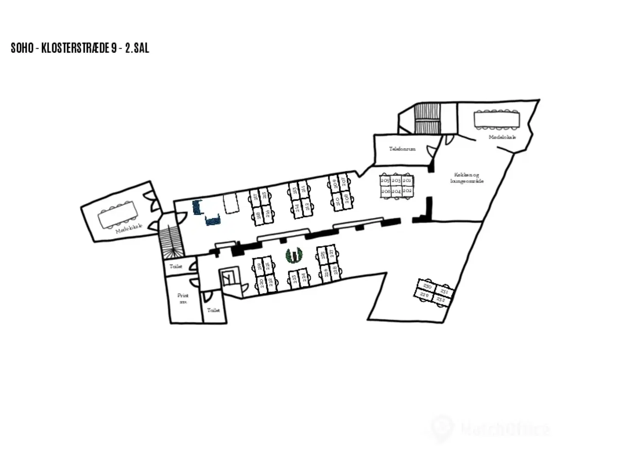 Billede 8 - Kontorer, mødelokaler og Co-working i Indre By