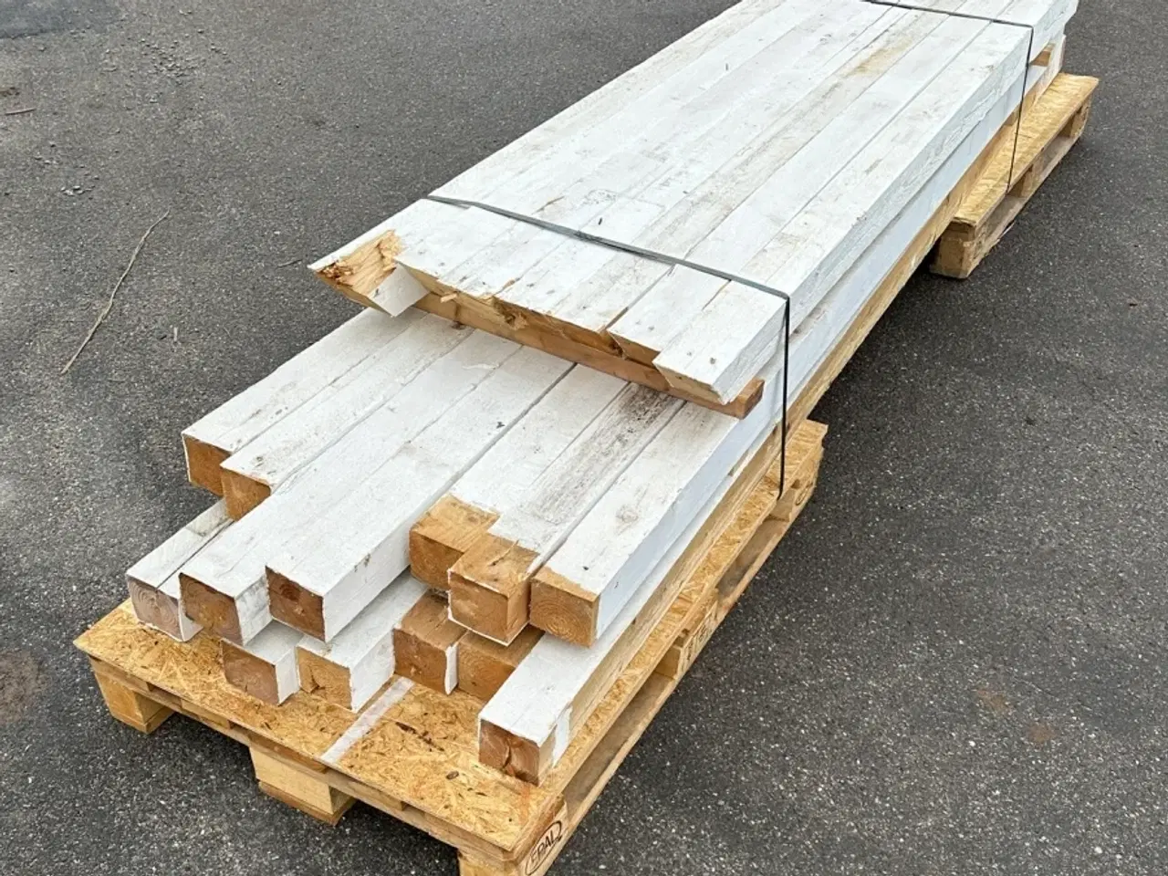 Billede 1 - Hvidmalet tømmer 10x10 cm - 300 lbm