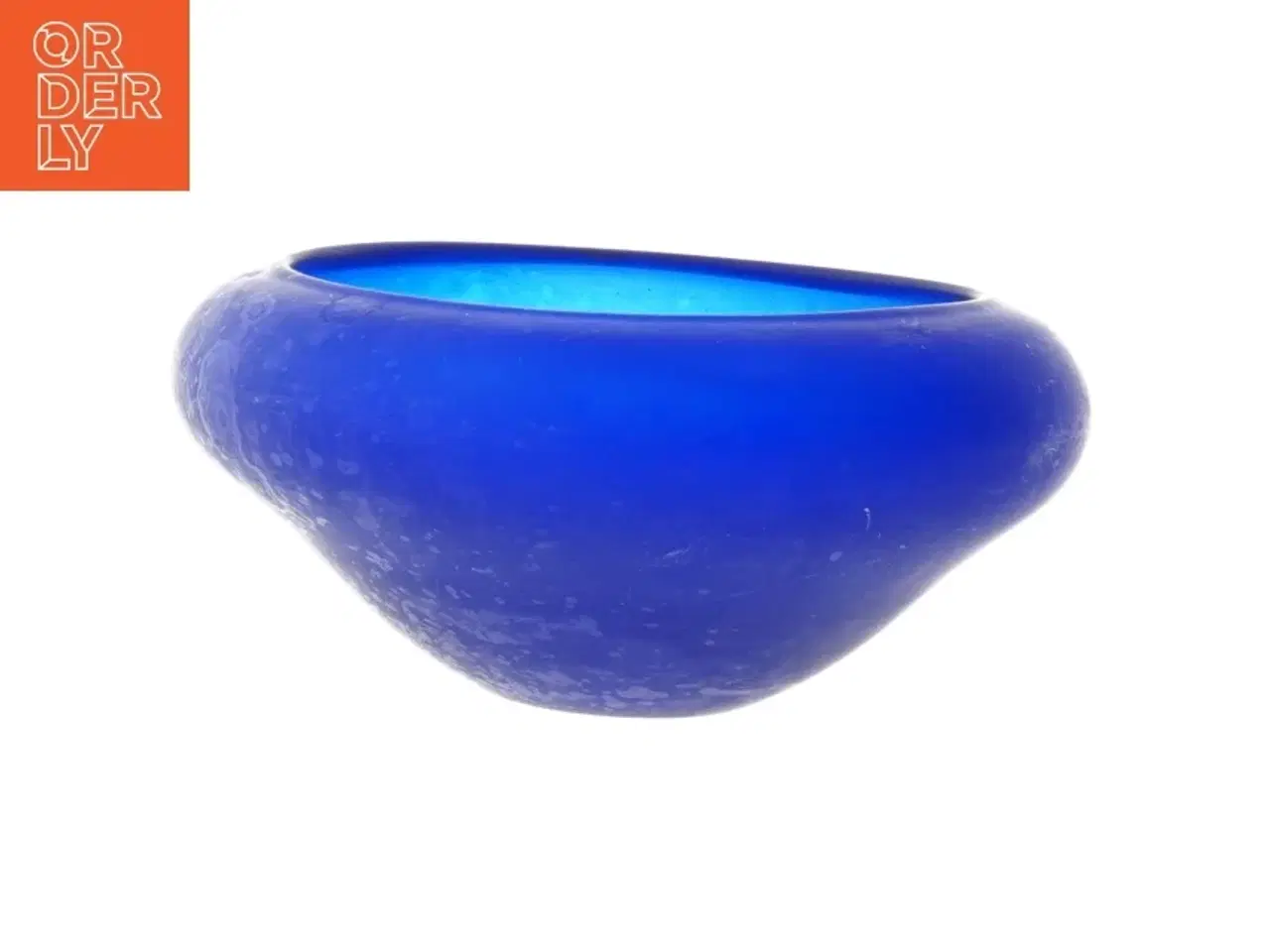 Billede 3 - Blå glasskål (str. Ø. 20 cm)