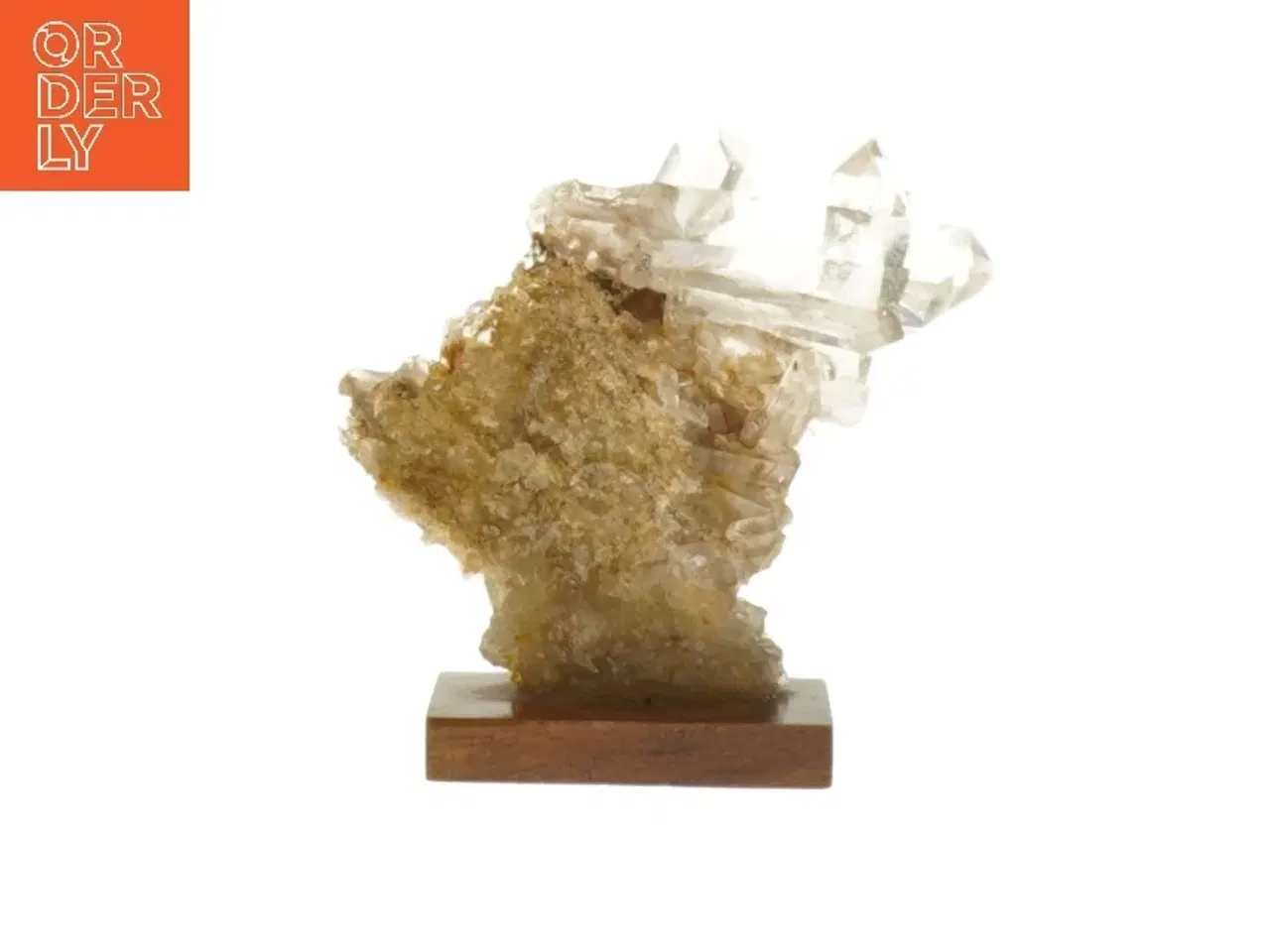 Billede 3 - Bjerg Krystal på træbase (str. ca. 10 cm)