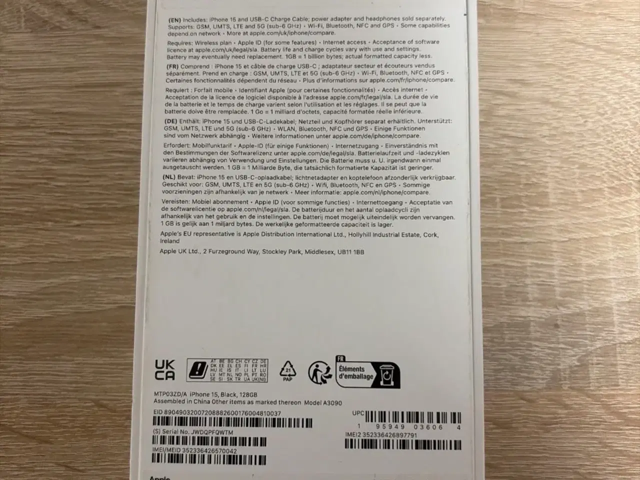 Billede 5 - iPhone 15 128 GB (sort) – 1.600 kr