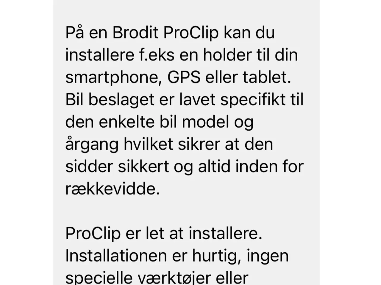 Billede 4 - Monteringsbeslag til GPS-/mobilholder 