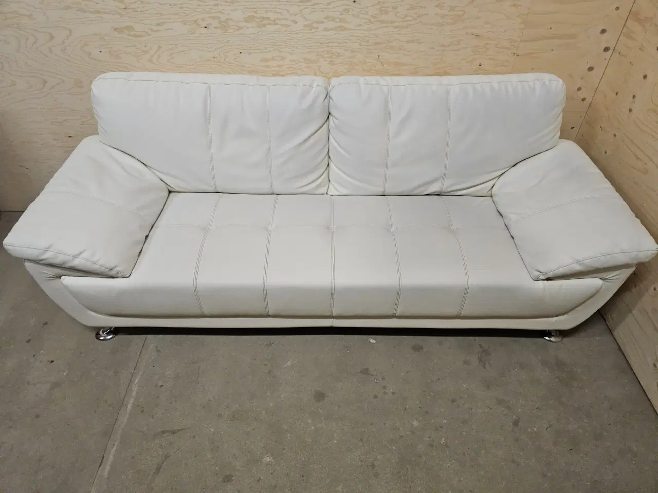 Billede 2 - 3 Pers. Kunstlæder Sofa