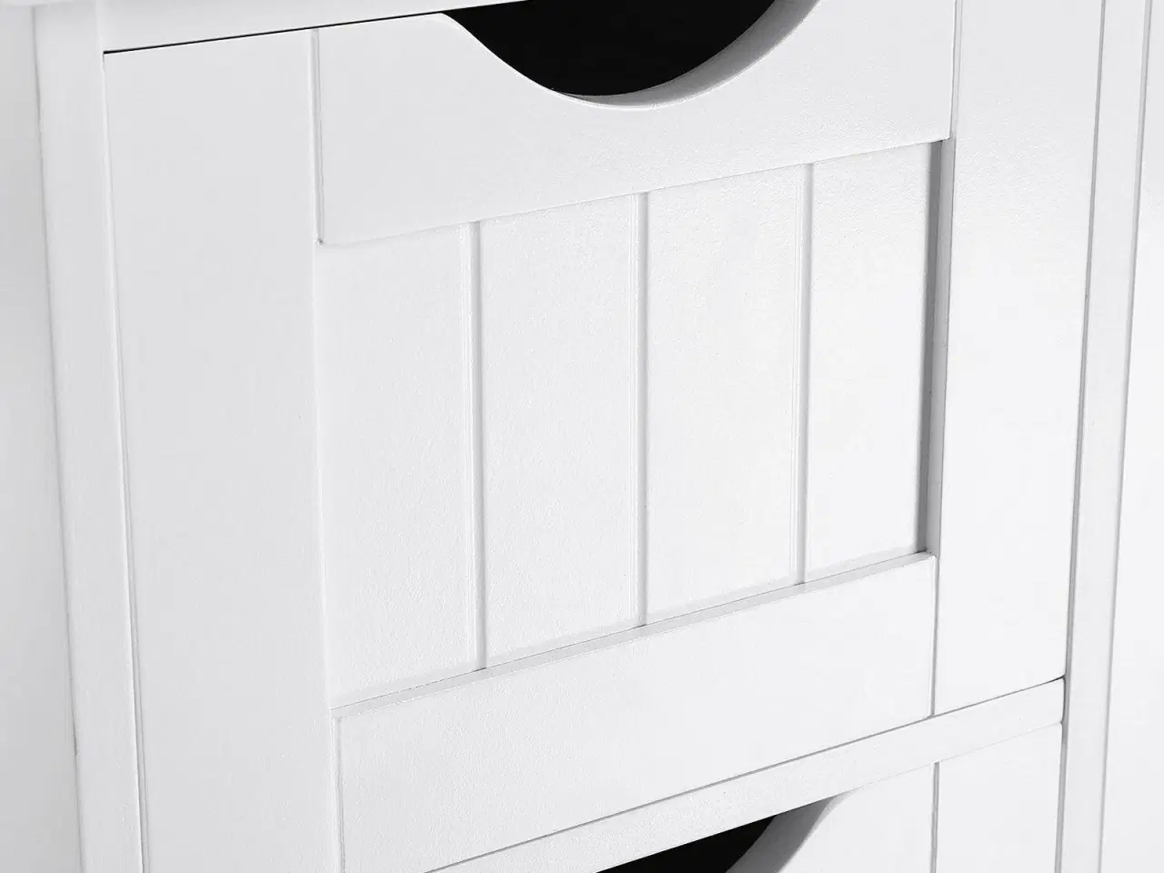 Billede 6 - Opbevaringsskab til badeværelse – VASAGLE, hvid, 4 skuffer, enkeltlåge og justerbar hylde (LHC41W)