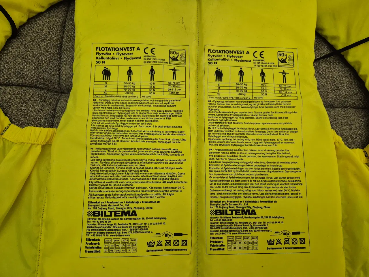 Billede 3 - Flydeveste..3 stk.. 50 – 70 kg…50N…Ubrugte Prisen 