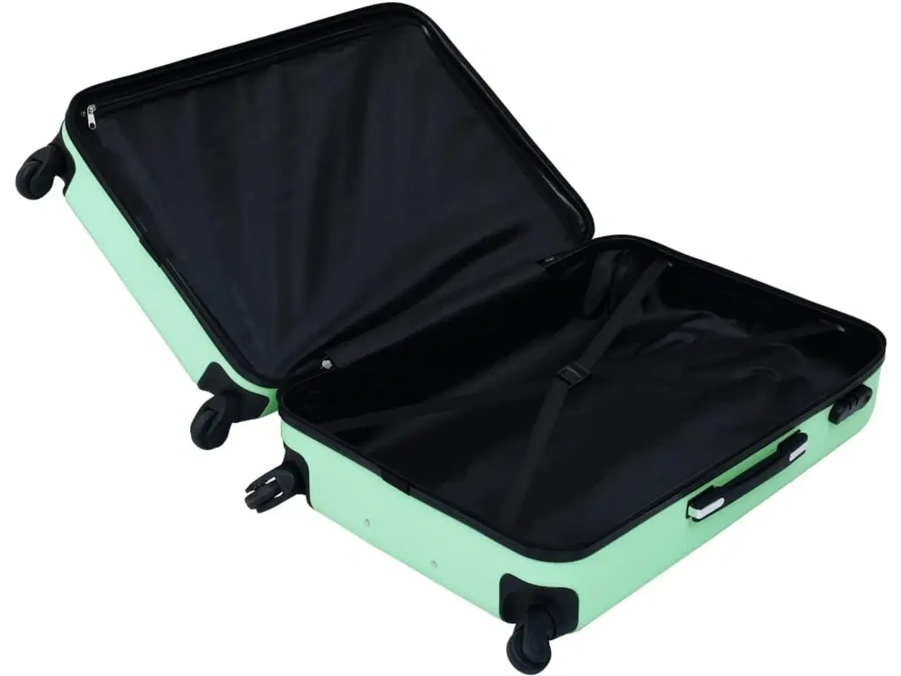 Billede 6 - Kuffert sæt 3 stk. hardcase ABS mintgrøn