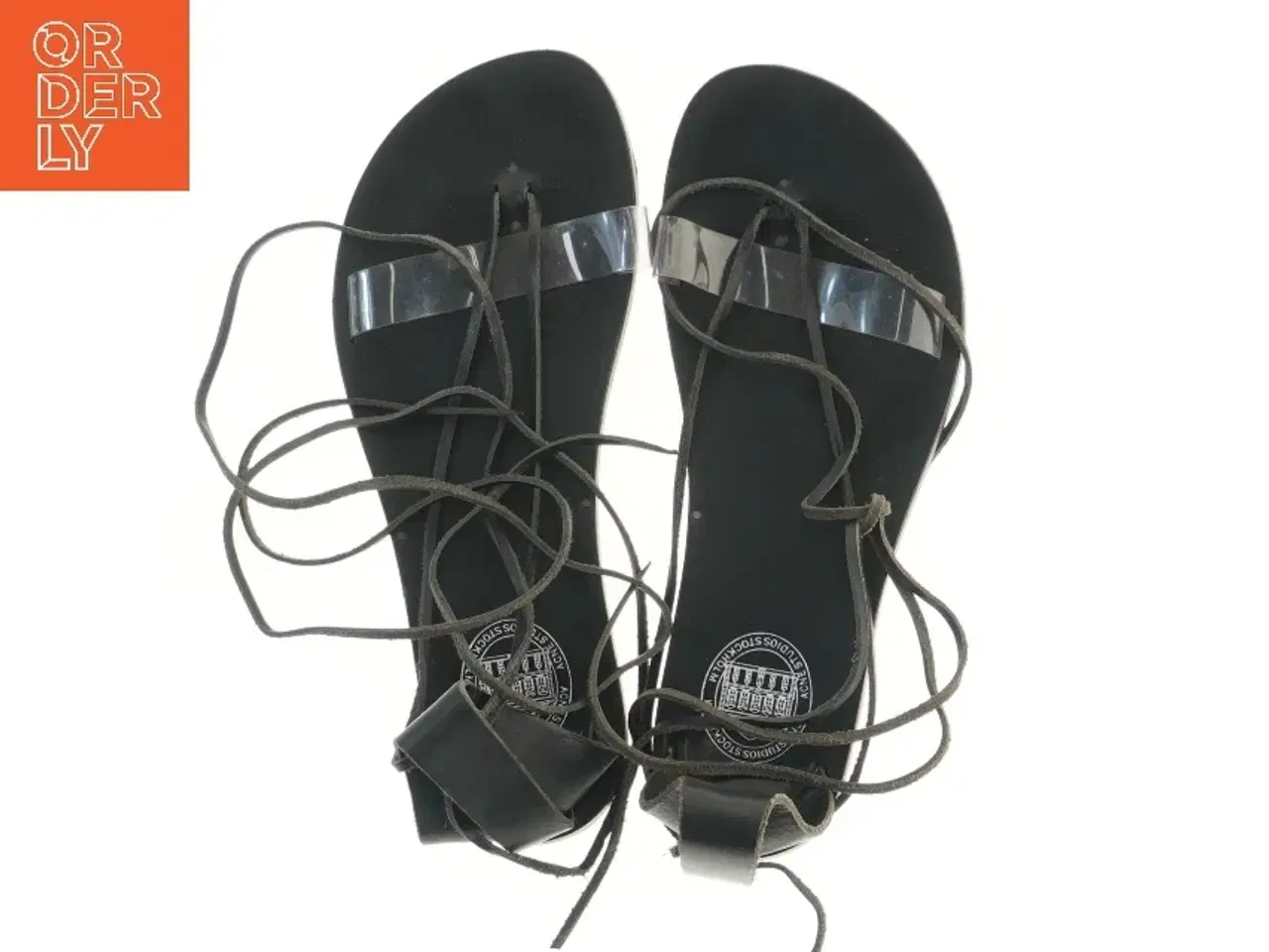 Billede 2 - Sort snøresandal str. 39 (str. 39 )