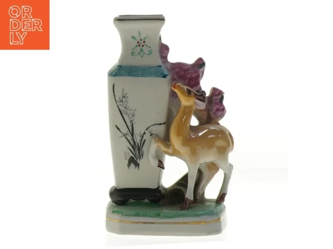 Billede 1 - Porcelænsfigur med rådyr (str. 14,5x8 cm)