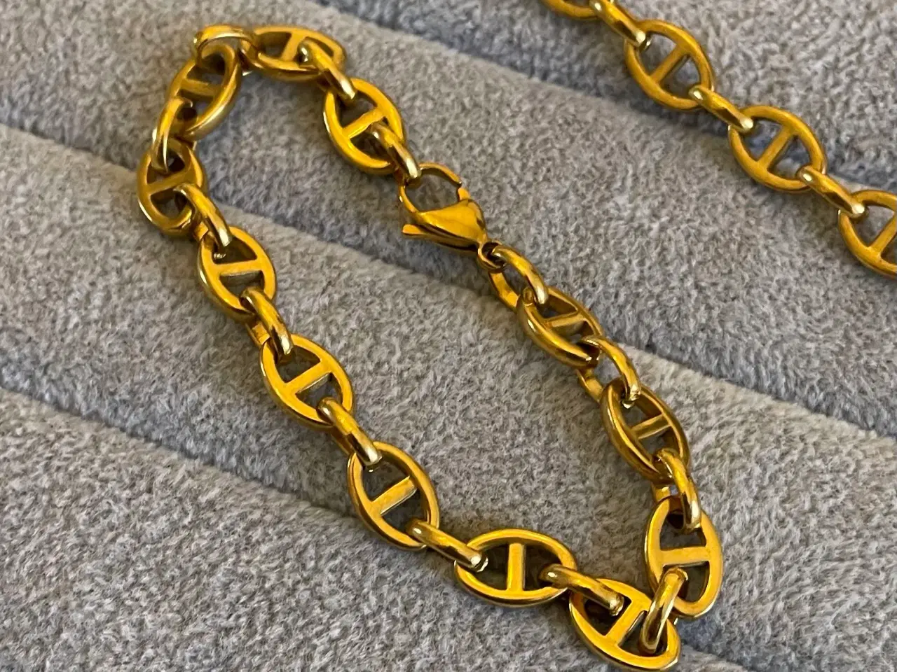 Billede 4 - 8mm 14kt goldfilled marinersæt