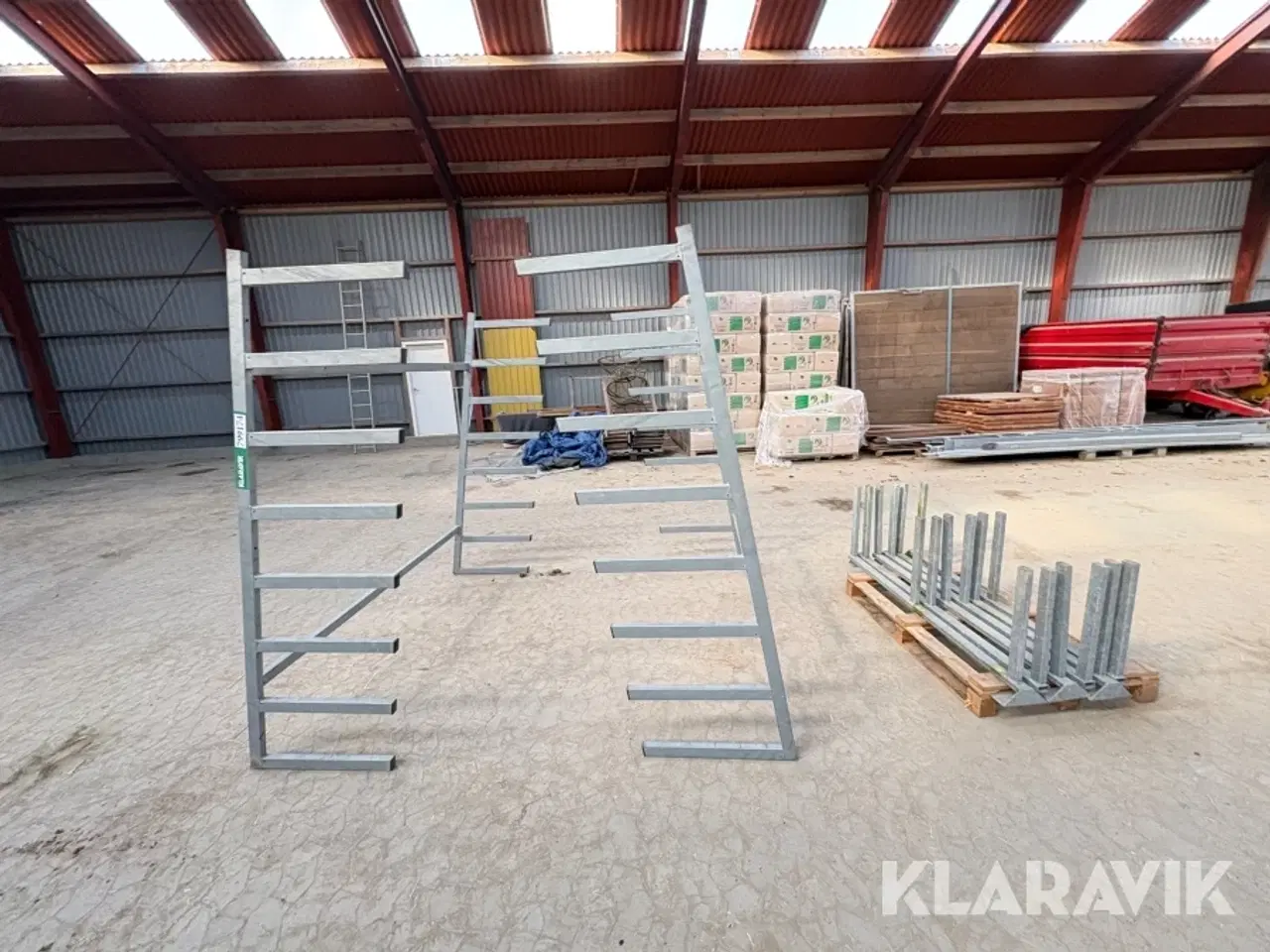 Billede 7 - Stål/gren reoler 2 styk