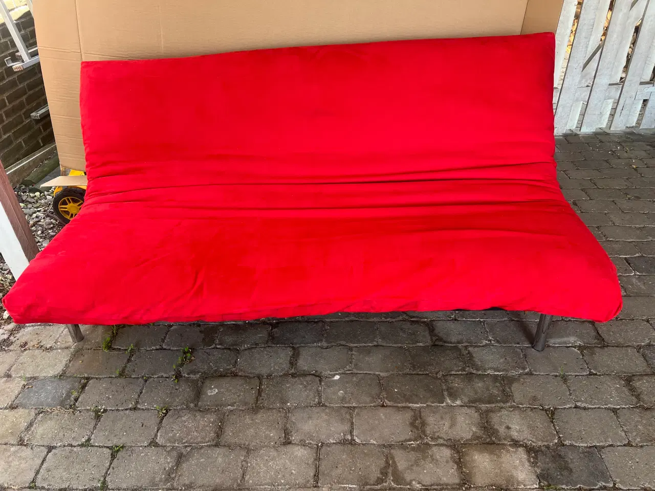 Billede 1 - Futon/sovesofa fra Innovation, rød