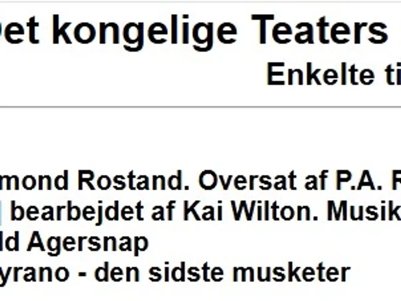 Billede 2 - Plakat CYRANO odense teater 1974