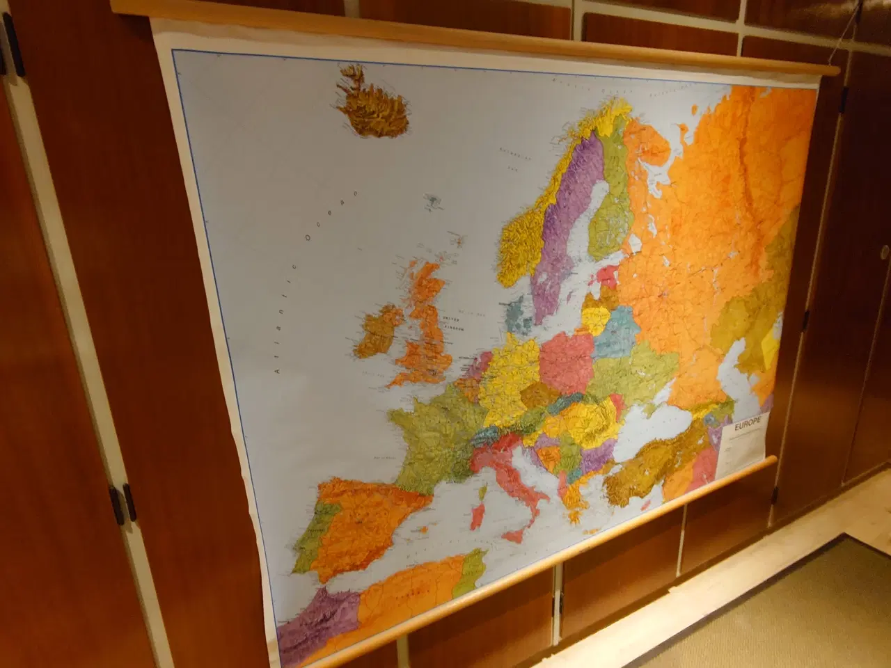 Billede 6 - Velholdt skolekort over Europa(187 x 136)cm
