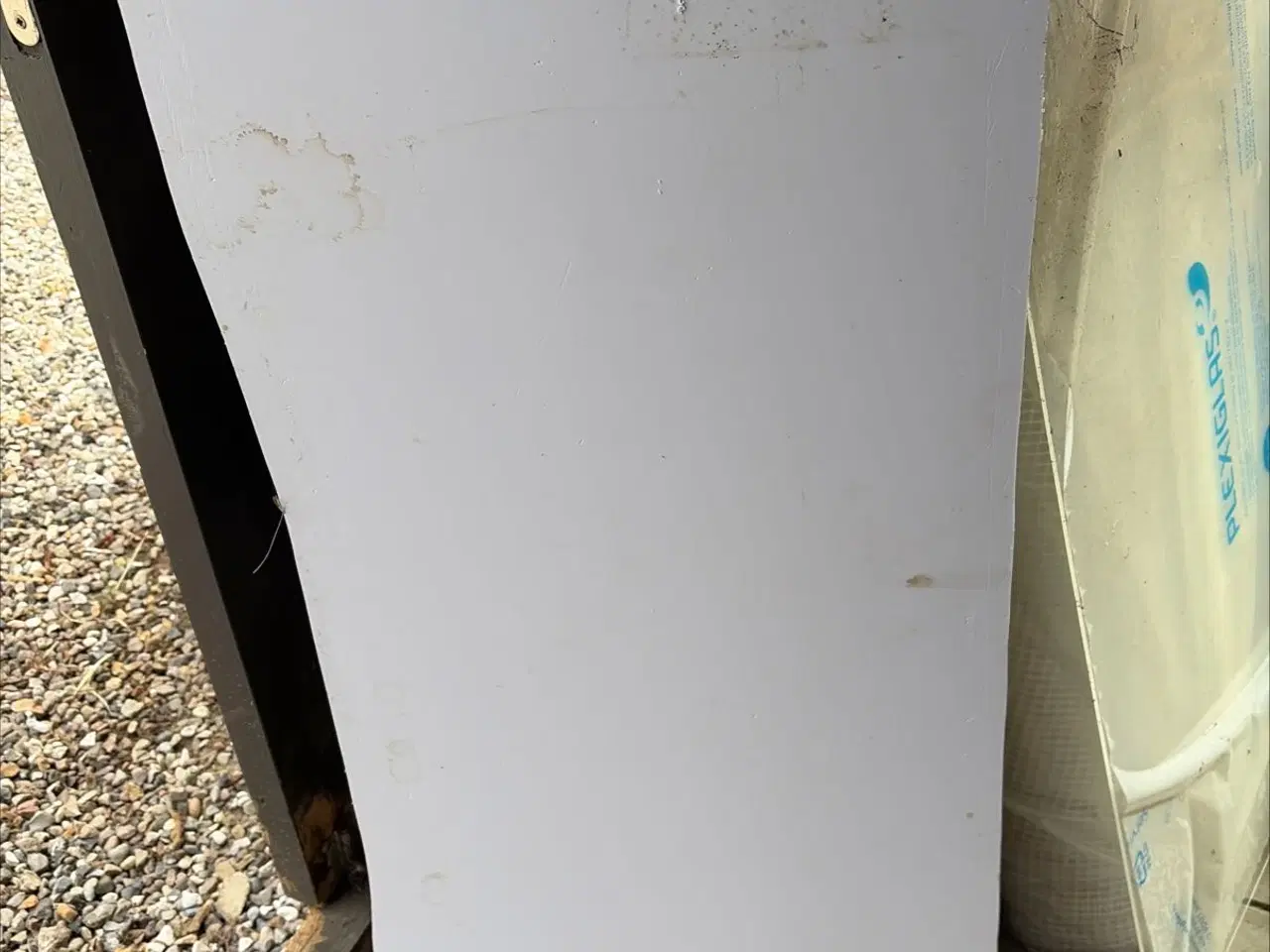 Billede 1 - Hvid plastplade.