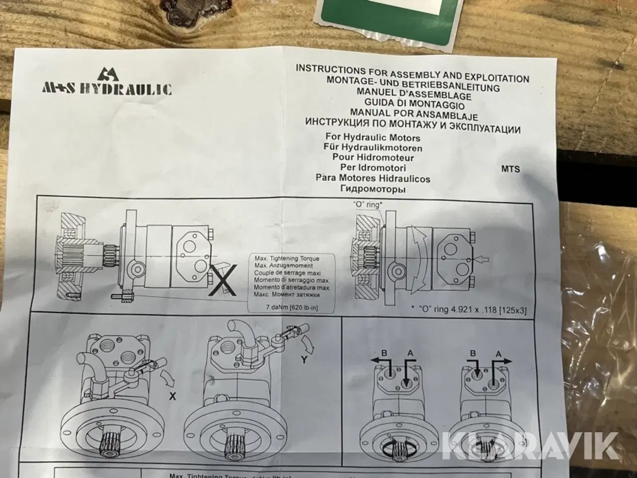 Billede 11 - Hydraulikmotor MTS SHORT 160cc