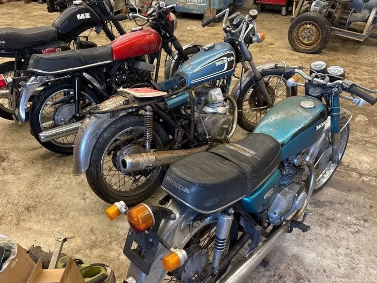 Billede 4 - Honda, MZ og Yamaha 4 stk. MC’er