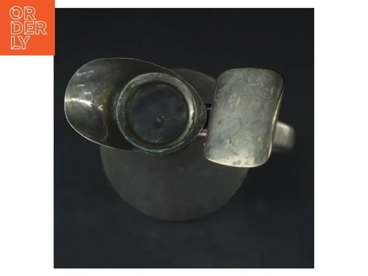 Billede 4 - Antik karaffel med sølvmetalhåndtag (str. 28 cm)