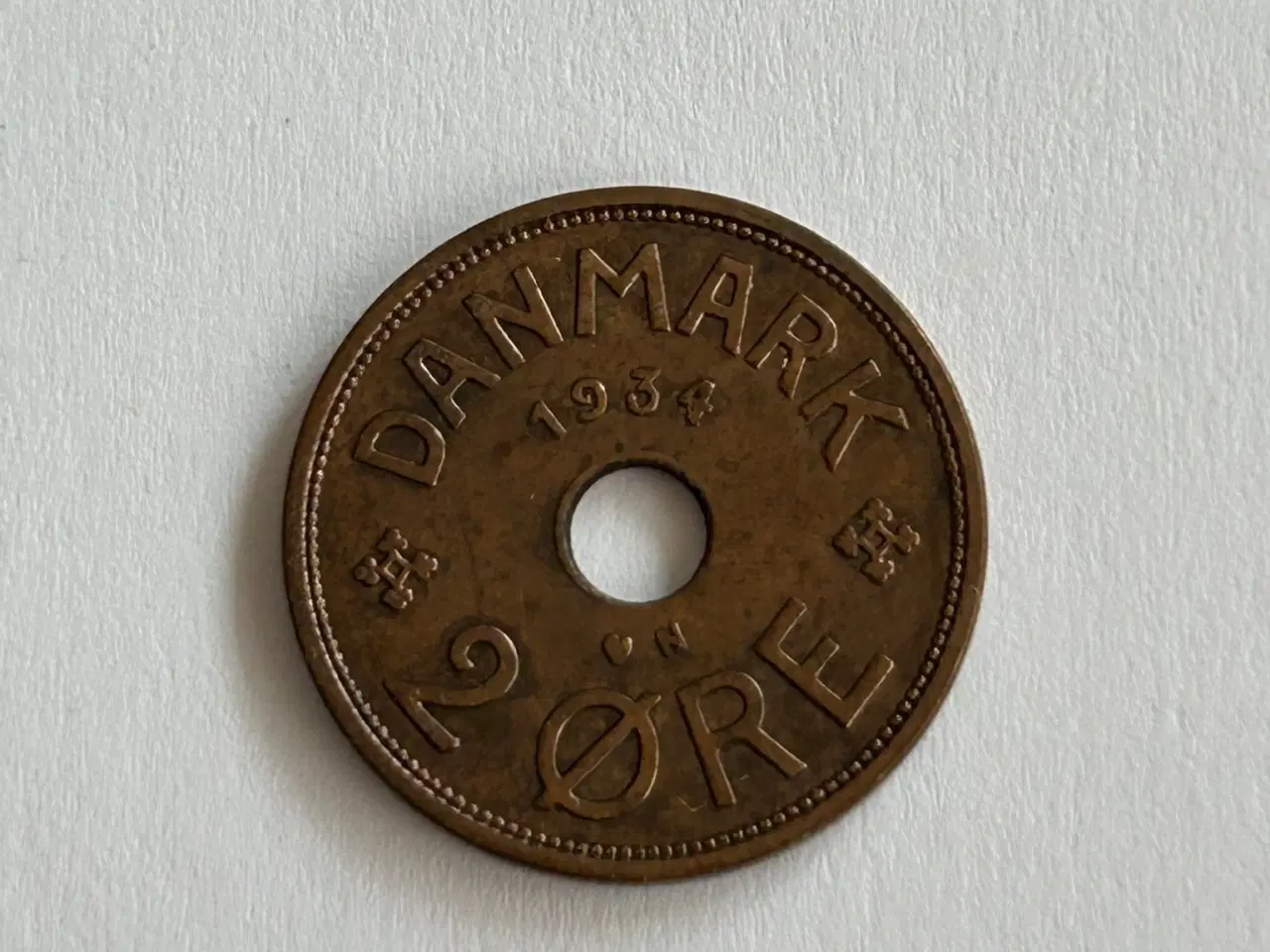 Billede 1 - 2 Øre Danmark 1934