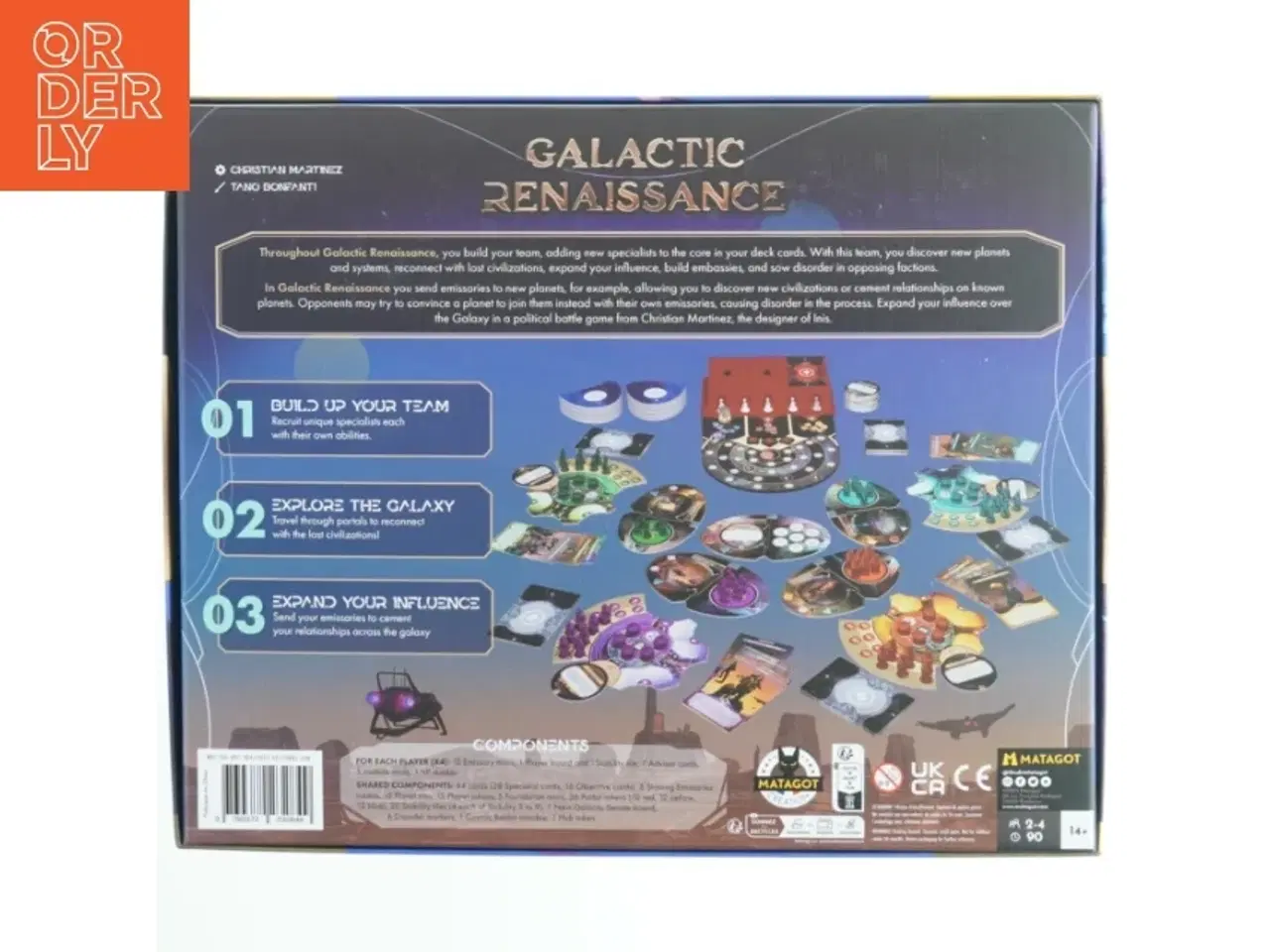 Billede 4 - Galactic Renaissance brætspil Kickstarter udgave fra Matagot (str. 36x30 cm)