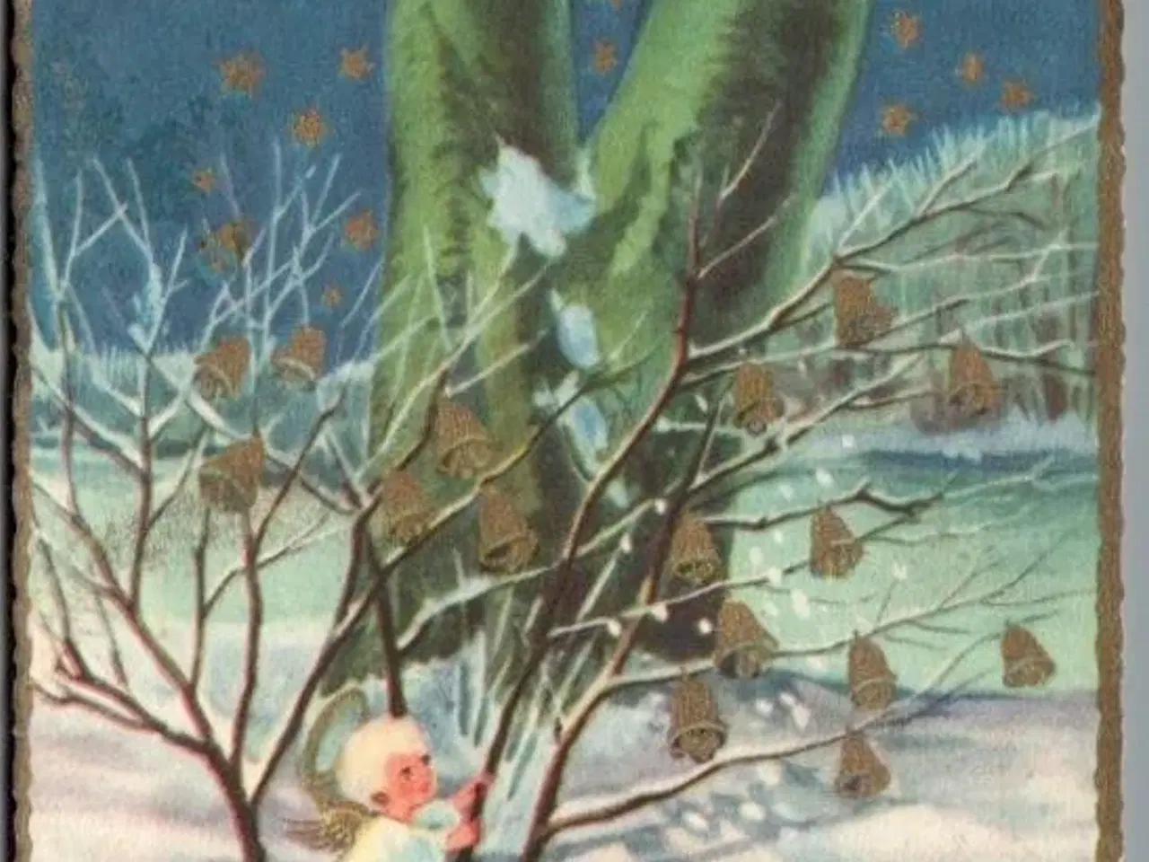 Billede 1 - Illa - Godt Nytaar - Eneret Serie 973 - Postkort - Brugt