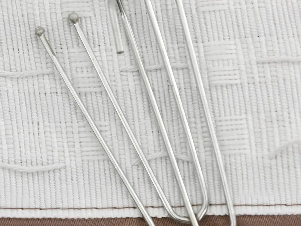 Billede 3 - Mørklægningsgardiner m. krog 2 stk. hør-look 140x225 cm gråbrun