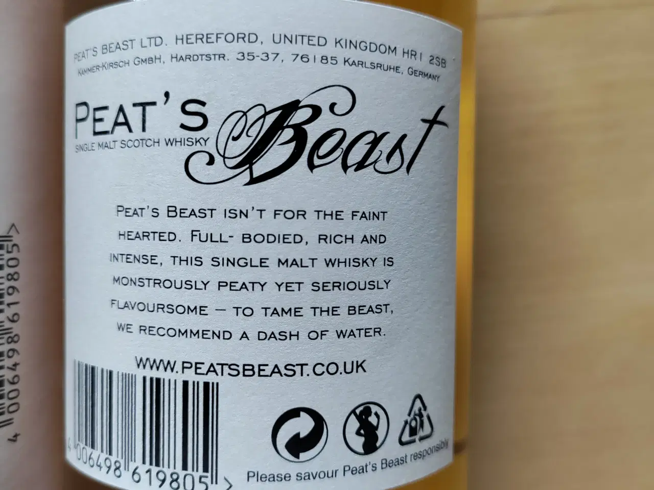 Billede 4 - Whisky Peat’s Beast 46 %