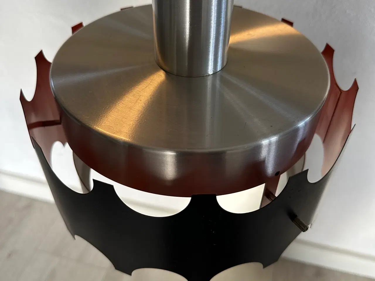 Billede 3 - Retro loftlampe i stål 