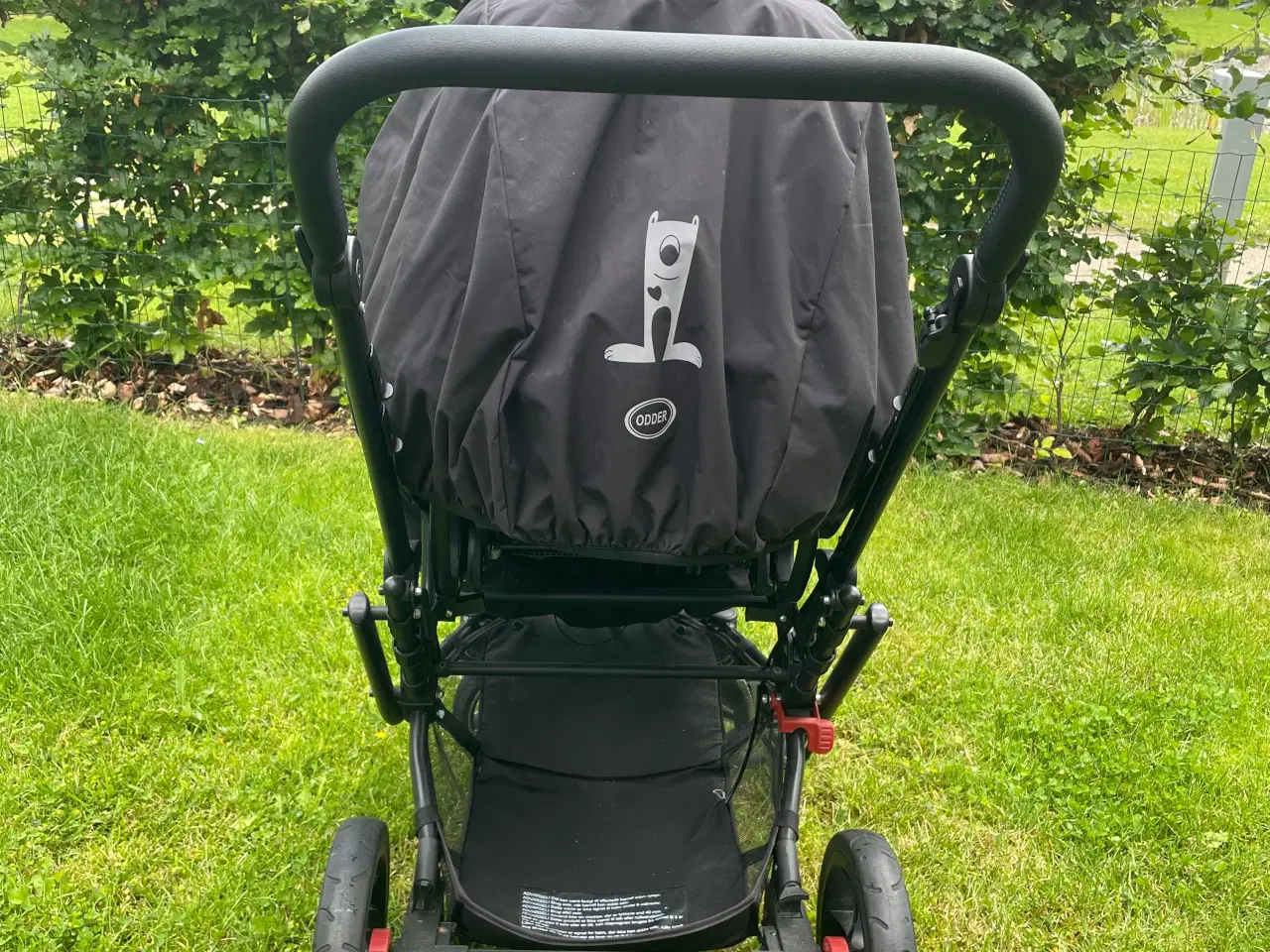 Billede 6 - Flot Odder klapvogn med sele og regnslag