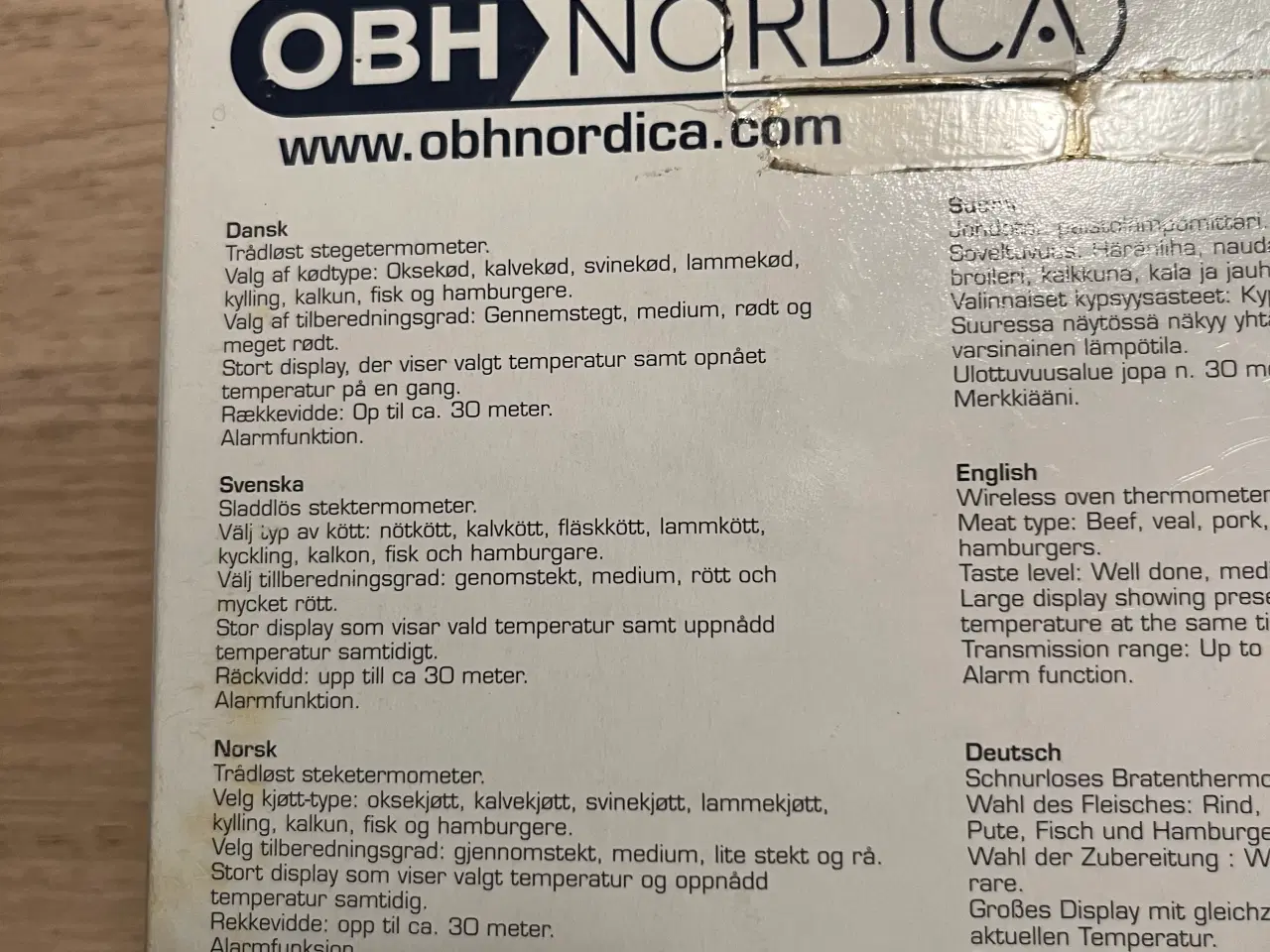 Billede 3 - Stegetermometer OBH Nordica