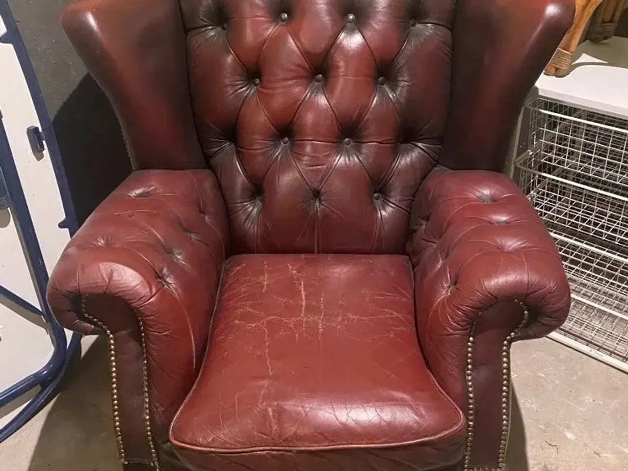 Billede 1 - Læderstol sælges