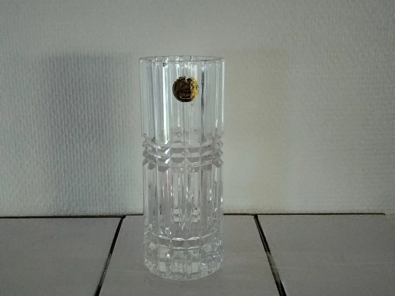 Billede 1 - Fransk Cristal D'Arques blykrystal riflet vase