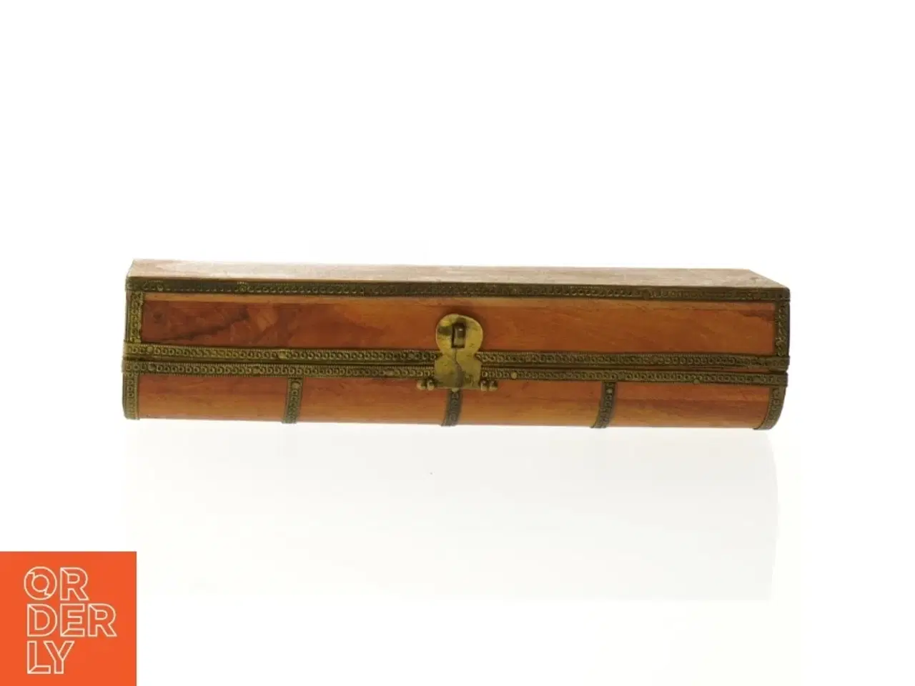 Billede 6 - Cigar æske Træ og Metal (str. 22 x 5 cm)