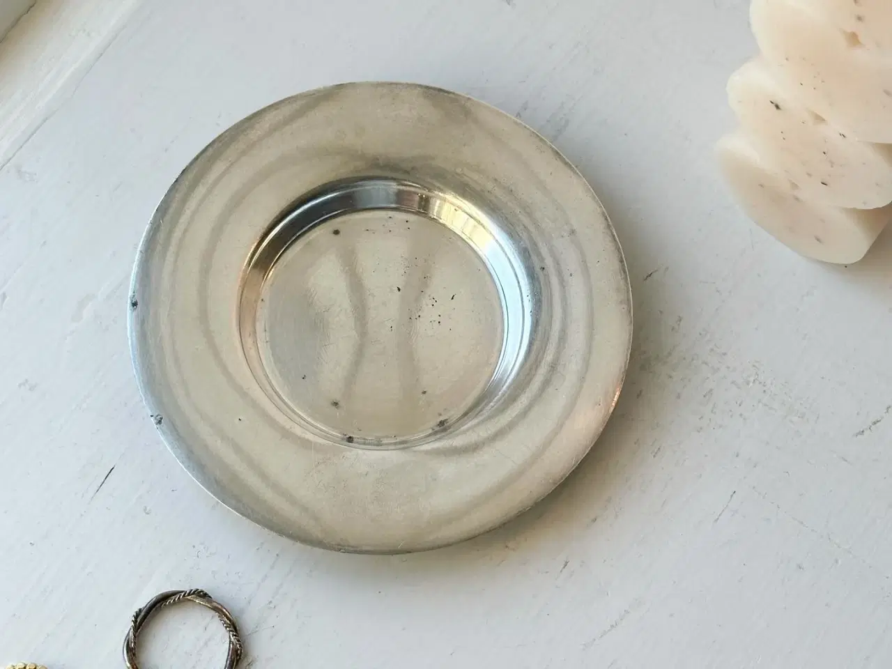 Billede 5 - Sølvplet, flad m fordybning