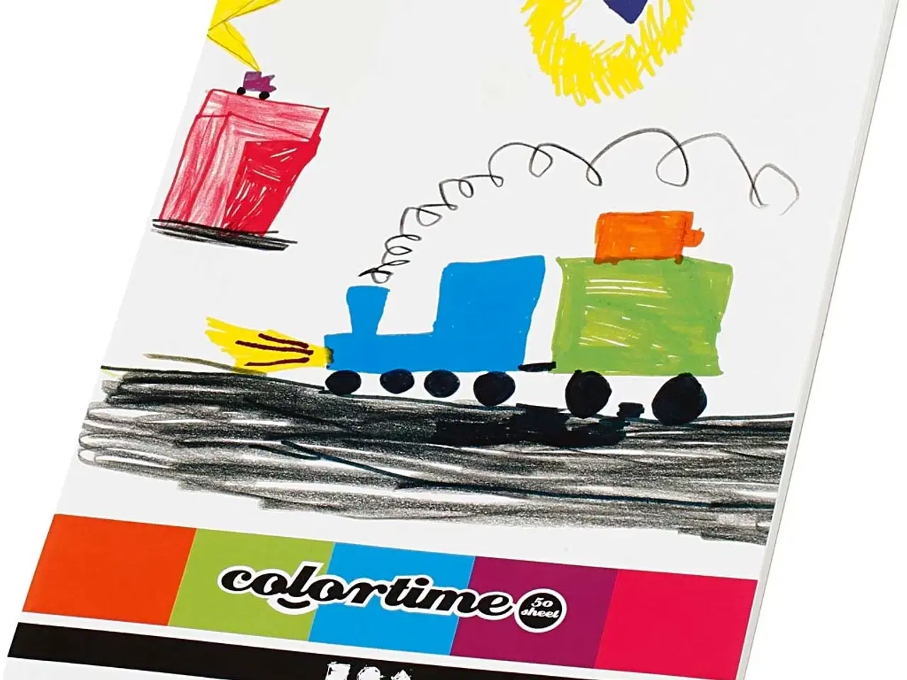 Billede 1 - Tegneblok, A4, ark 210x297 mm, 120 g, hvid, 50ark/ 1 stk.