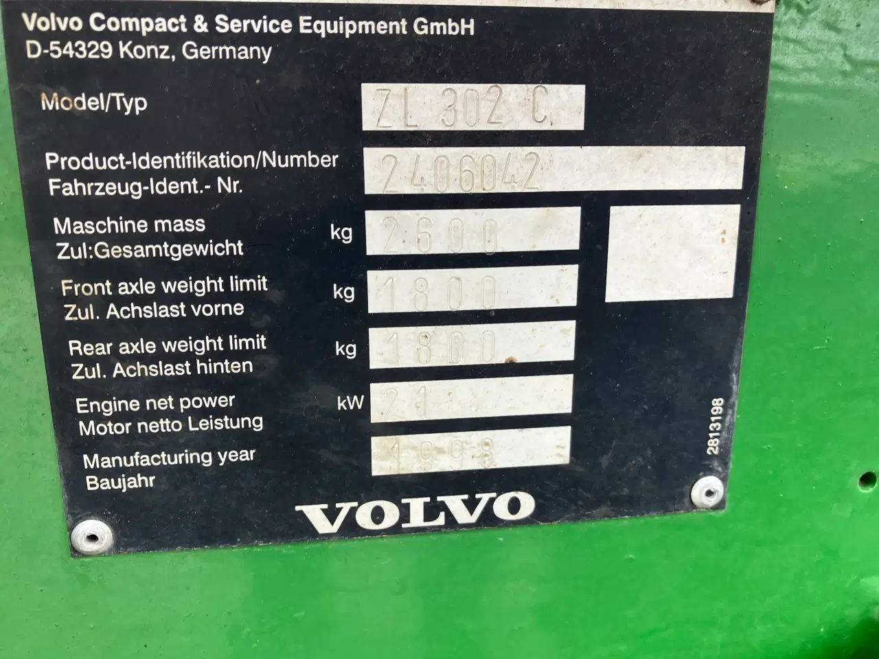 Billede 13 - VOLVO ZL302C