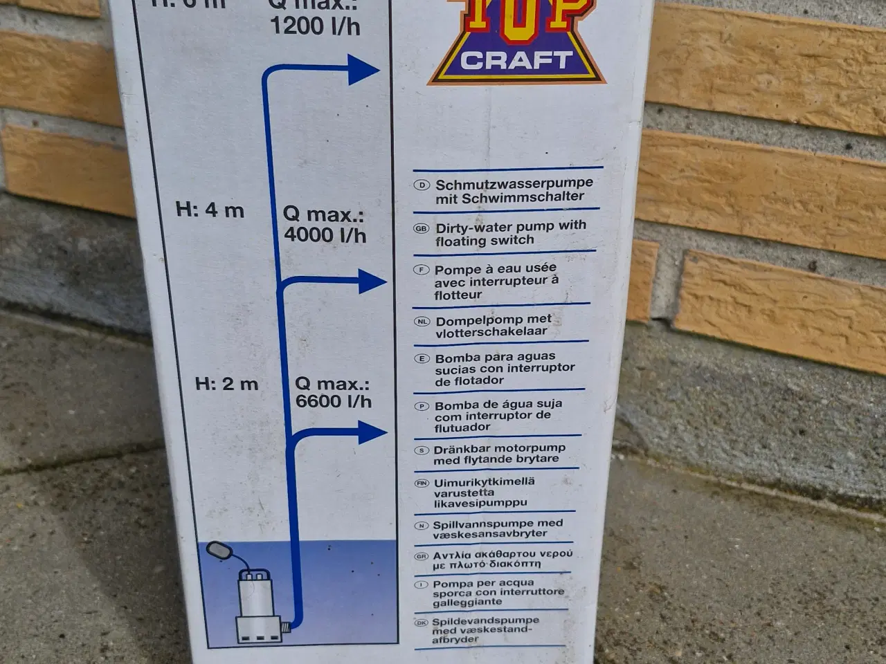 Billede 3 - Dykpumpe med flydekontakt