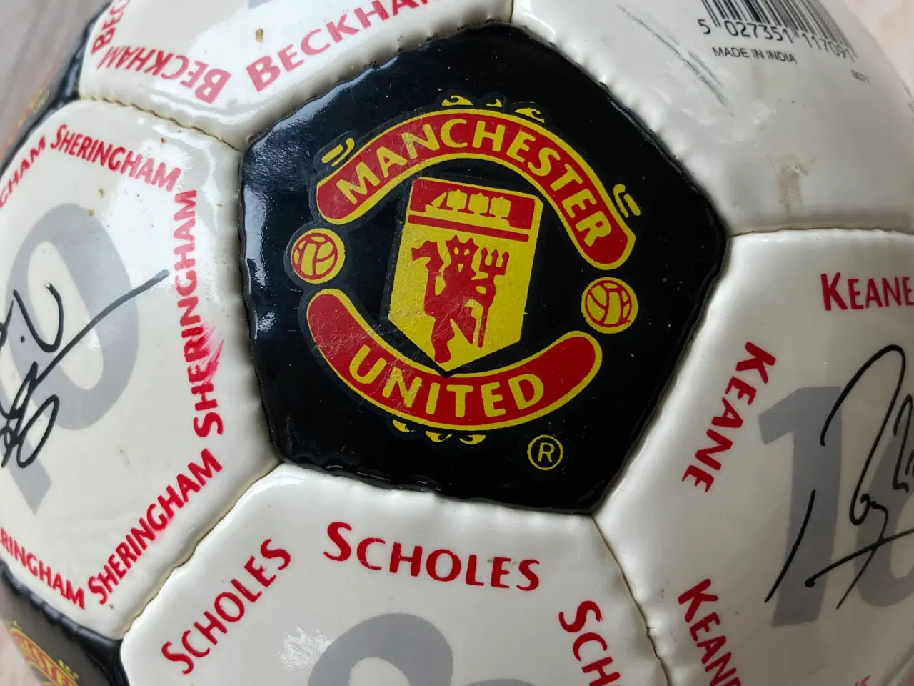 Billede 1 - Manchester United fodbold 1998-1999 med autografer