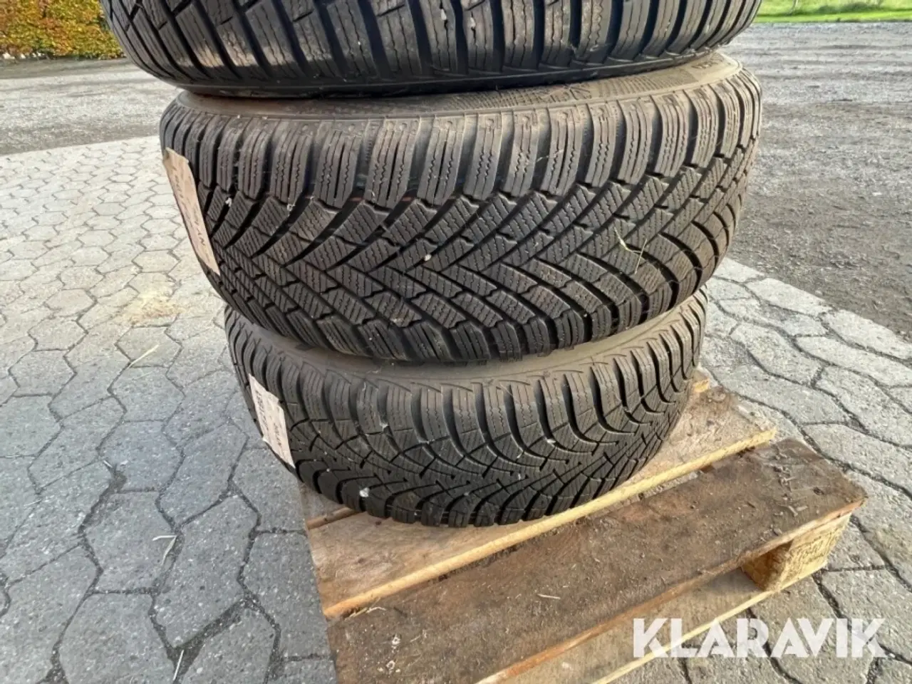 Billede 4 - Alufælge med dæk Continental/Goodyear 205/55-16