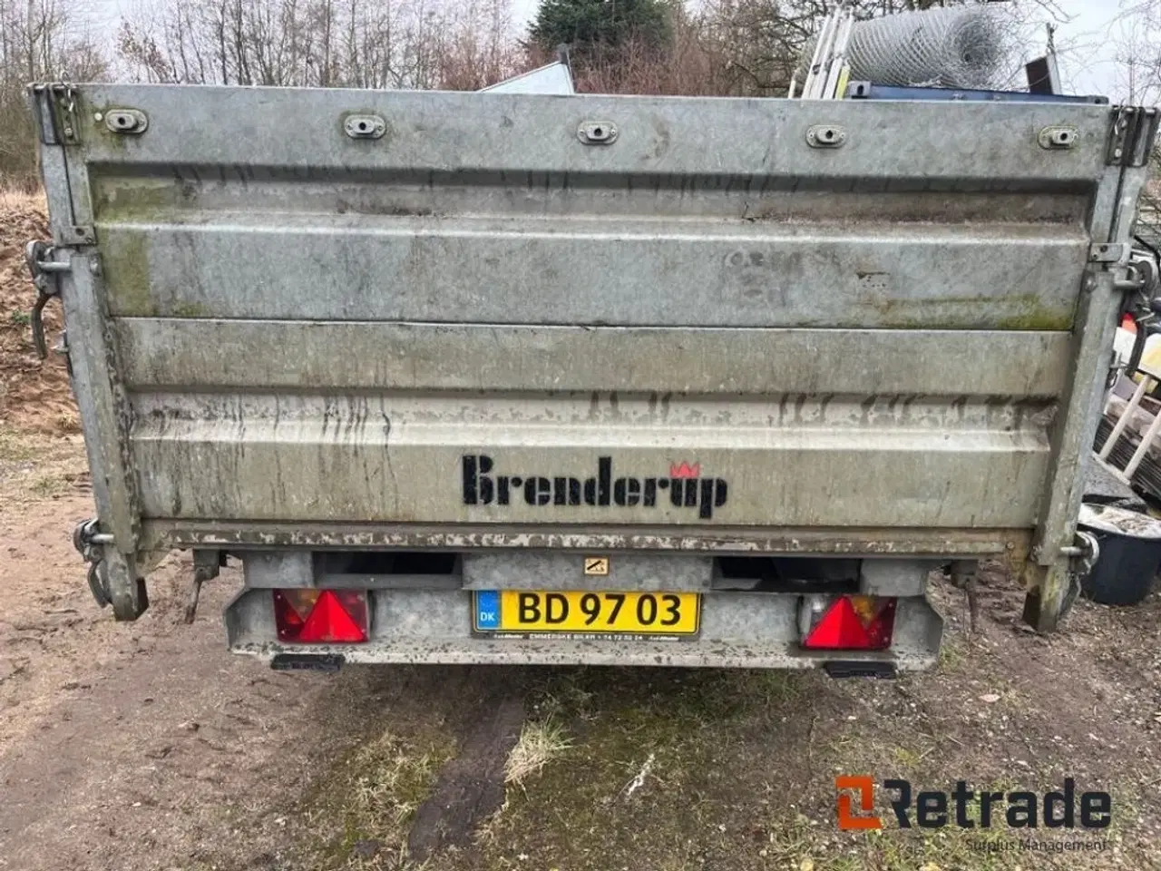 Billede 5 - Brenderup 3500kg el hydraulisk tiptrailer