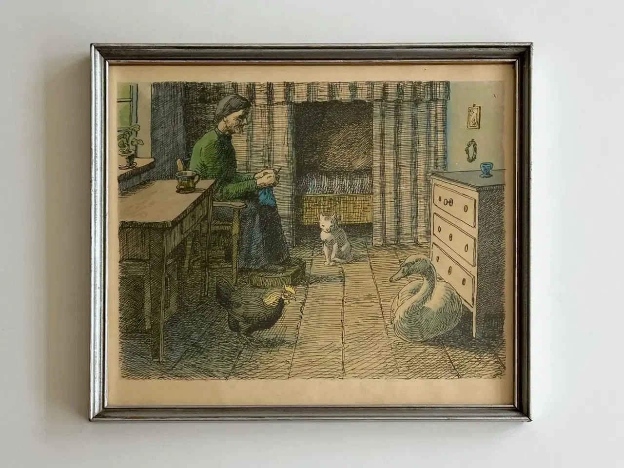 Billede 1 - Johannes Larsen, siddende kvinde