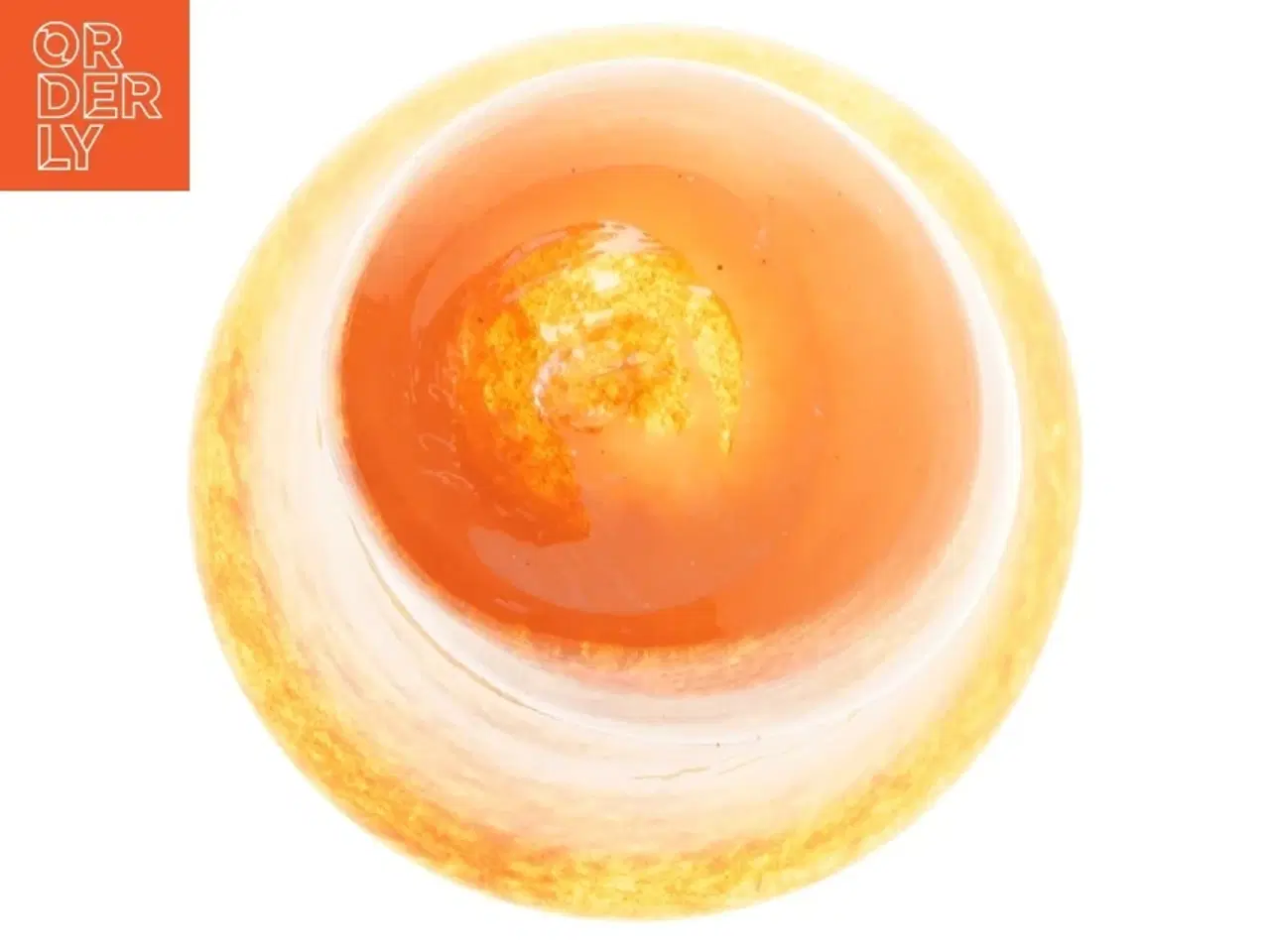 Billede 4 - Orange glasvase (str. 17x11 cm)