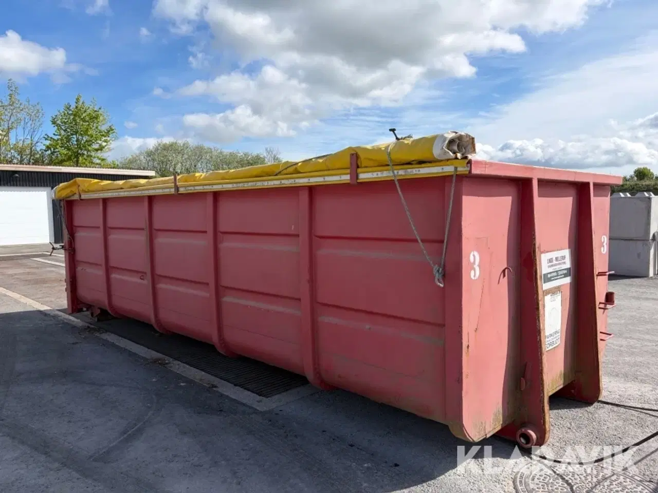 Billede 7 - Ladcontainer åben Micodan med rullepressining korntæt