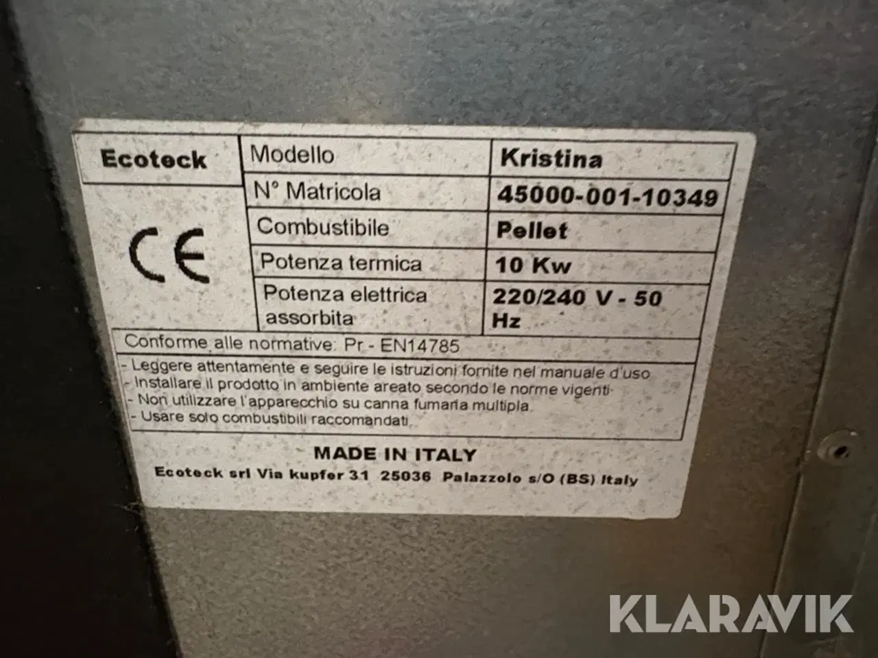 Billede 6 - Pillefyr Ecoteck Kristina