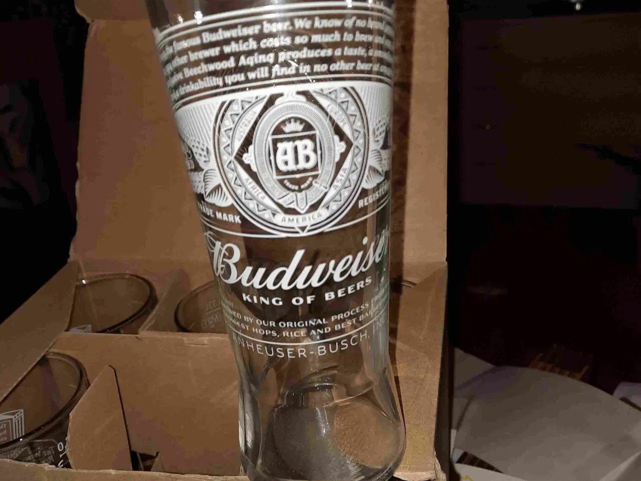 Billede 1 - Budweiser Ølglas 33 Cl