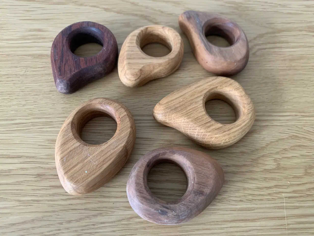 Billede 2 - Æggebægre i træ, 6 stk.