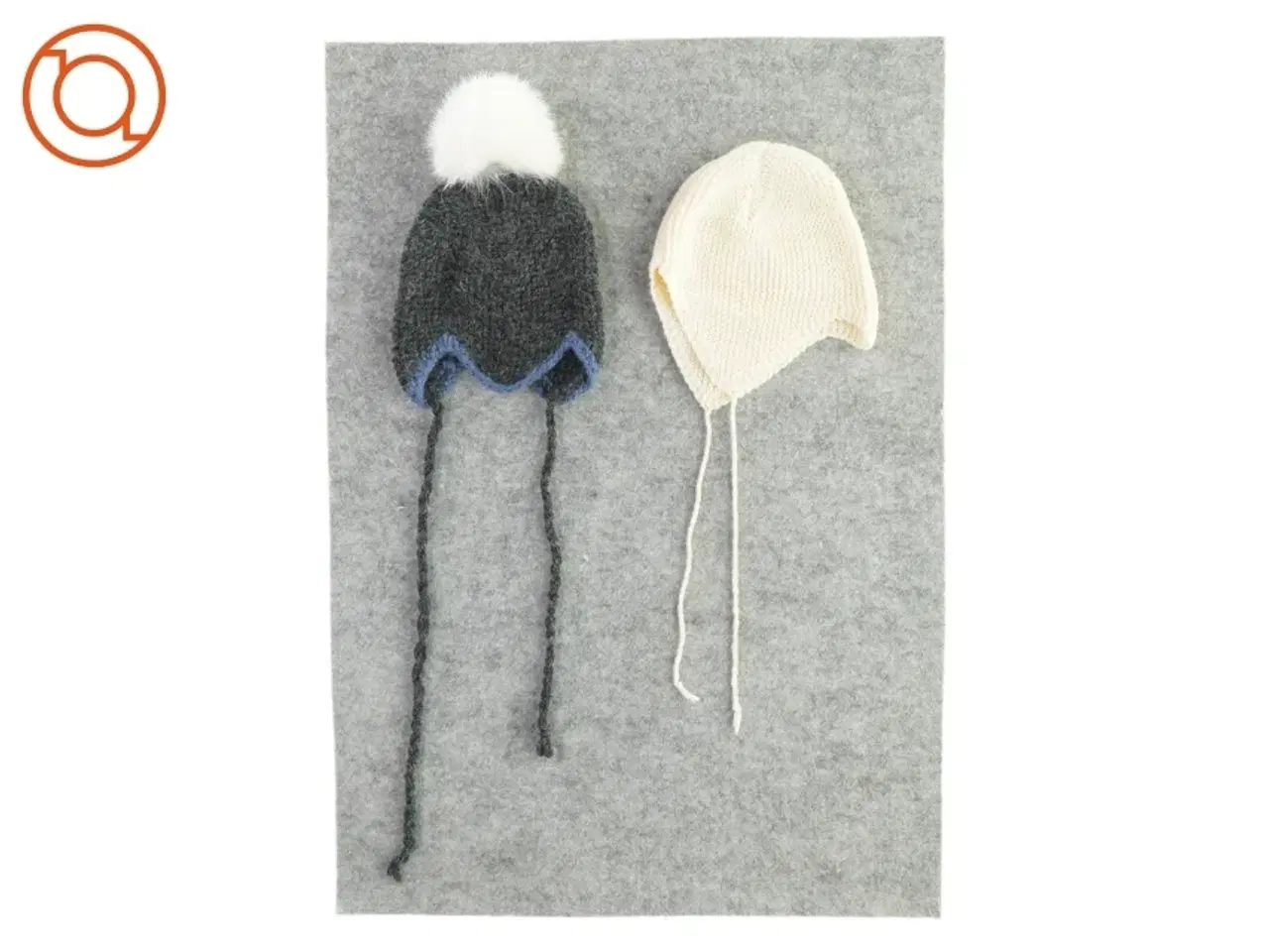 Billede 1 - Huer U´(2 stk.) fra Ukendt (str. LB: 18x15 og 20x17)